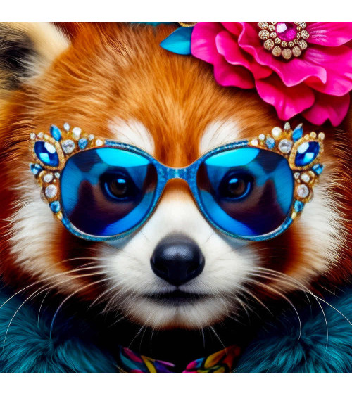 Maximalist Red Panda – Dekorpanel für Kissen, Taschen & Polster