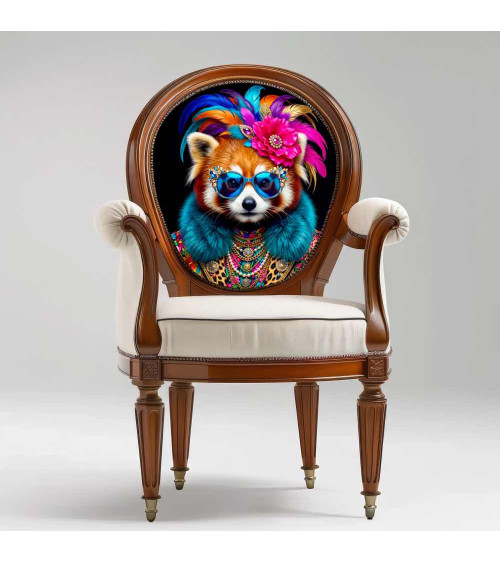 Maximalist Red Panda – Dekorpanel für Kissen, Taschen & Polster