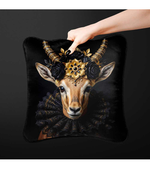 Royal Gazelle – Dekorpanel für Kissen, Taschen & Polster