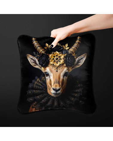 Royal Gazelle – Dekorpanel für Kissen, Taschen & Polster