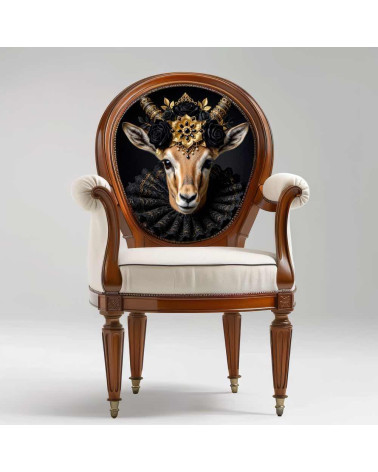 Royal Gazelle – Dekorpanel für Kissen, Taschen & Polster