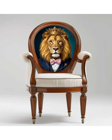 Royal Lion – Dekorpanel für Kissen, Taschen & Polster