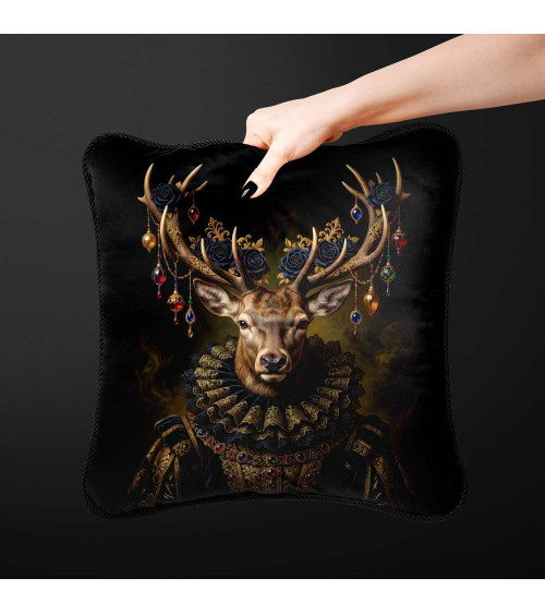 Gothic Royal Stag – Dekorpanel für Kissen, Taschen & Polster