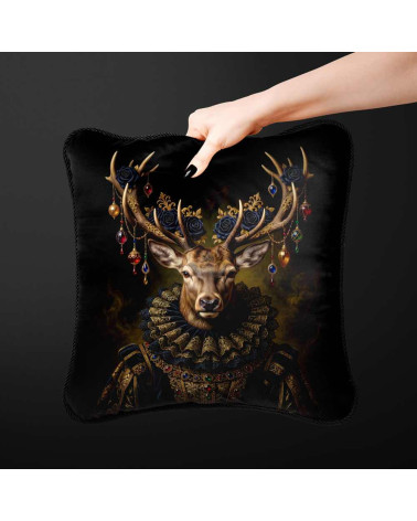Gothic Royal Stag – Dekorpanel für Kissen, Taschen & Polster