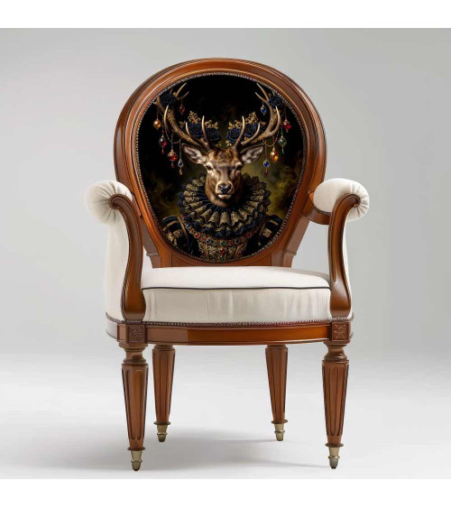 Gothic Royal Stag – Dekorpanel für Kissen, Taschen & Polster