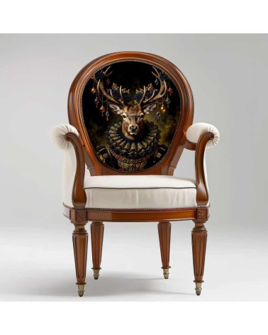 Gothic Royal Stag – Dekorpanel für Kissen, Taschen & Polster