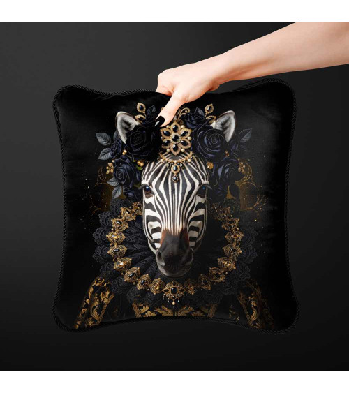 Royal Zebra – Dekorpanel für Kissen, Taschen & Polster
