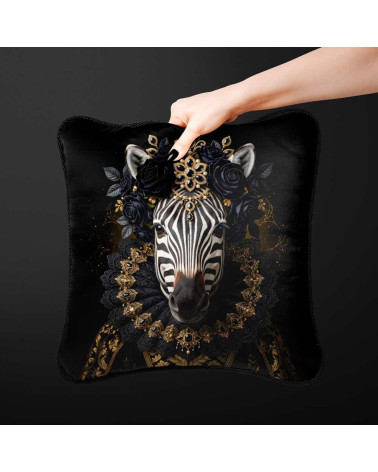 Royal Zebra – Dekorpanel für Kissen, Taschen & Polster