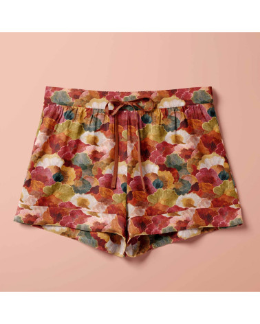 Autumn blooms 01 – tkanina w maki, druk na metry | Mamidu