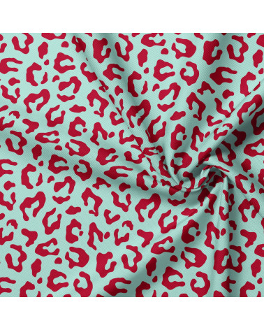 Pop leopard 01 – panterka na miętowym tle | Mamidu