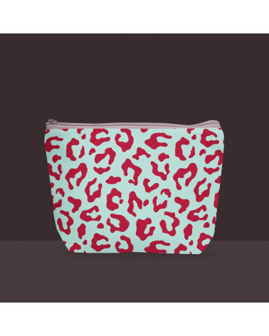 Pop leopard 01 – panterka na miętowym tle | Mamidu