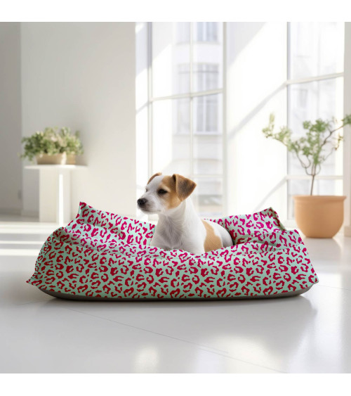 Pop leopard 01 – panterka na miętowym tle | Mamidu