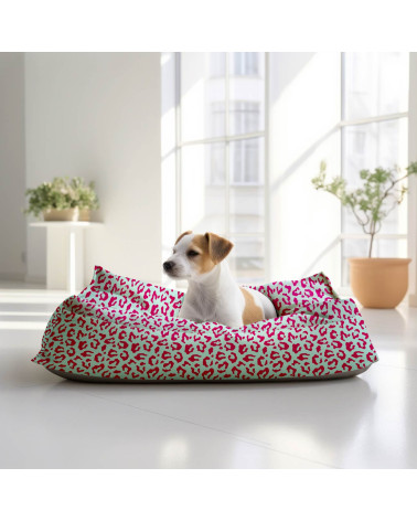 Pop leopard 01 – panterka na miętowym tle | Mamidu