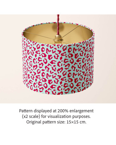 Pop leopard 01 – pop leopard print fabric | Mamidu