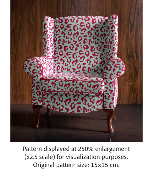 Pop leopard 01 – panterka na miętowym tle | Mamidu