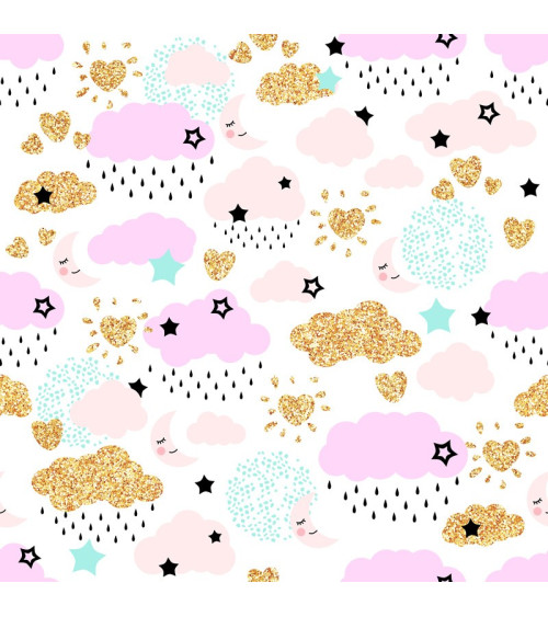 Polyester Pink clouds