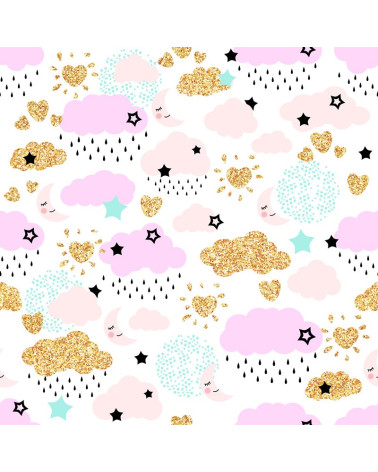 Polyester Pink clouds