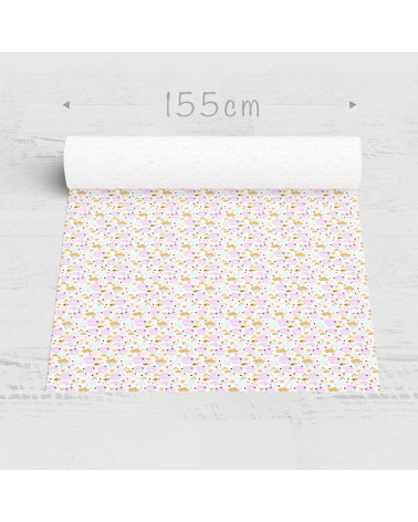 Polyester Rosa Wolken