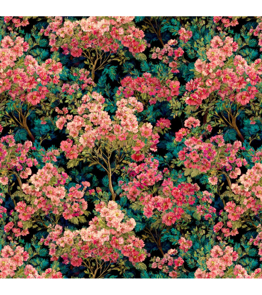 Blossom thicket 01 – dense blossom fabric | Mamidu