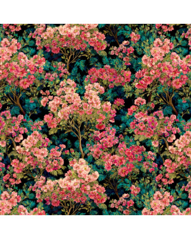Blossom thicket 01 – dense blossom fabric | Mamidu