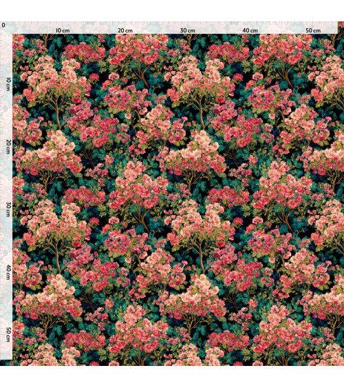 Blossom thicket 01 – dense blossom fabric | Mamidu
