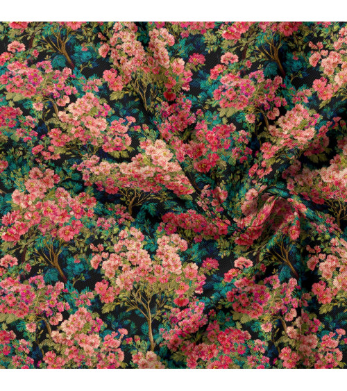 Blossom thicket 01 – dense blossom fabric | Mamidu