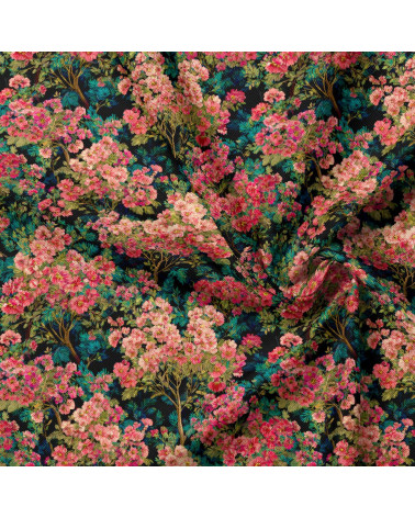 Blossom thicket 01 – dense blossom fabric | Mamidu