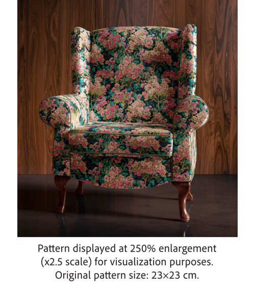 Blossom thicket 01 – dense blossom fabric | Mamidu