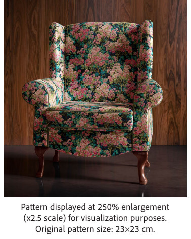 Blossom thicket 01 – dense blossom fabric | Mamidu
