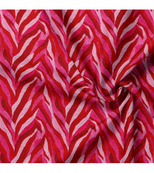 Crimson zebra 01 – zebra malinowa, na metry | Mamidu