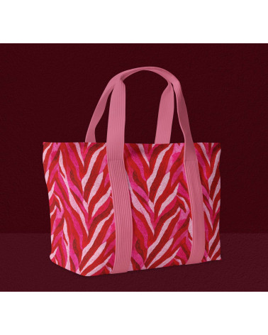 Crimson zebra 01 – zebra malinowa, na metry | Mamidu
