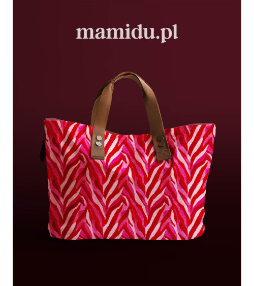 Crimson zebra 01 – zebra malinowa, na metry | Mamidu