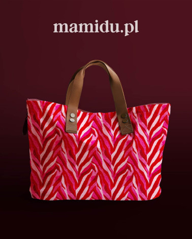 Crimson zebra 01 – zebra malinowa, na metry | Mamidu