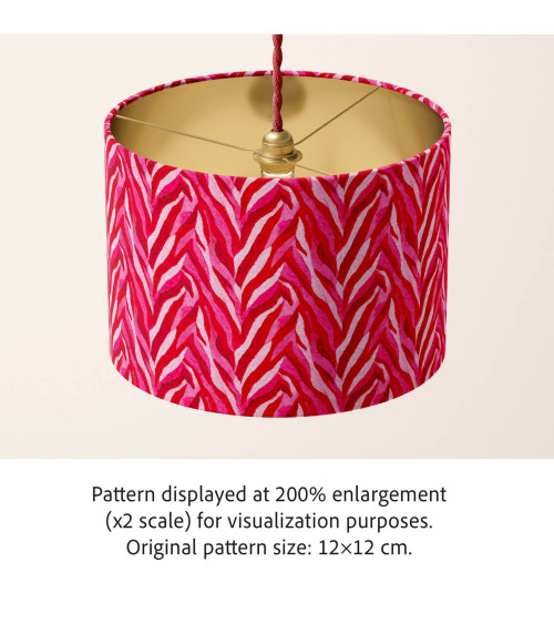 Crimson zebra 01 – zebra malinowa, na metry | Mamidu