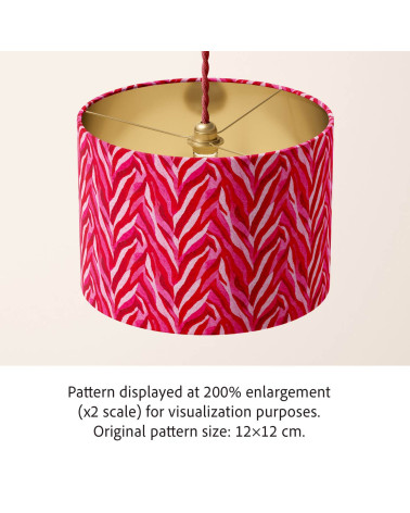 Crimson zebra 01 – zebra malinowa, na metry | Mamidu