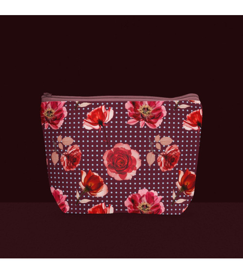 Dots and flower 02 – rose and polka dot fabric | Mamidu