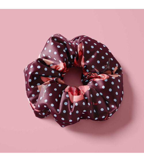 Dots and flower 02 – rose and polka dot fabric | Mamidu