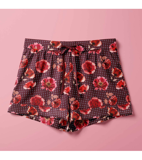 Dots and flower 02 – rose and polka dot fabric | Mamidu