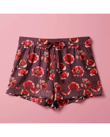 Dots and flower 02 – rose and polka dot fabric | Mamidu