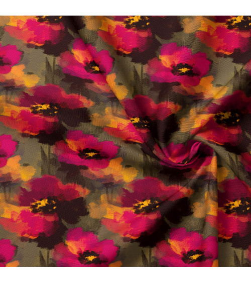 Dusk poppy 01 – malowane maki, na metry | Mamidu