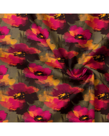 Dusk poppy 01 – malowane maki, na metry | Mamidu