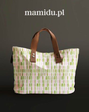 Gouache dashes 01 – painted stripe fabric | Mamidu