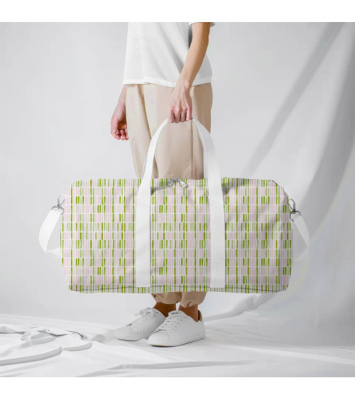 Gouache dashes 01 – painted stripe fabric | Mamidu