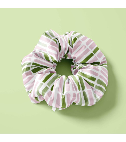 Gouache dashes 01 – painted stripe fabric | Mamidu