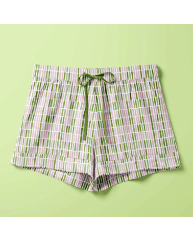 Gouache dashes 01 – painted stripe fabric | Mamidu