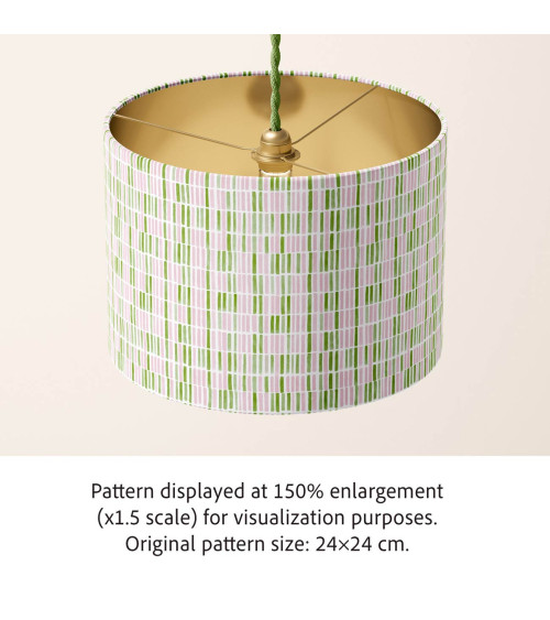 Gouache dashes 01 – painted stripe fabric | Mamidu