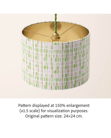 Gouache dashes 01 – painted stripe fabric | Mamidu