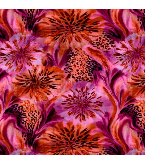 Leopard flora 01 – panterka w kwiaty | Mamidu