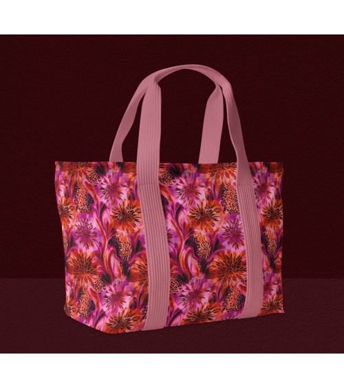 Leopard flora 01 – leopard floral fabric | Mamidu