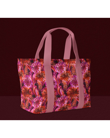 Leopard flora 01 – leopard floral fabric | Mamidu